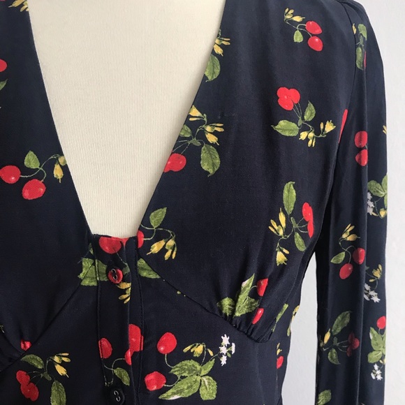 ASTR The Label Navy Print Skater Dress M NWT - Picture 3 of 4